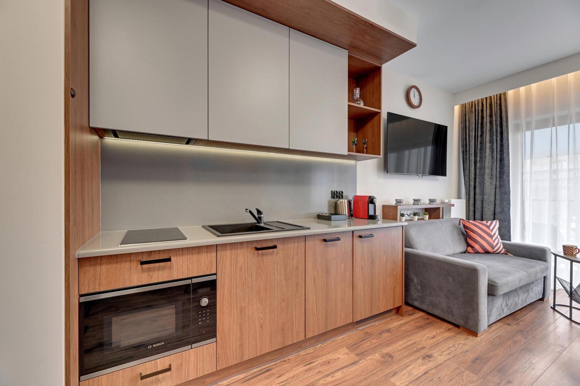 Nadmotlawie Riverside - Sauna, Gym & Parking By Downtown Apartments Гданськ Номер фото