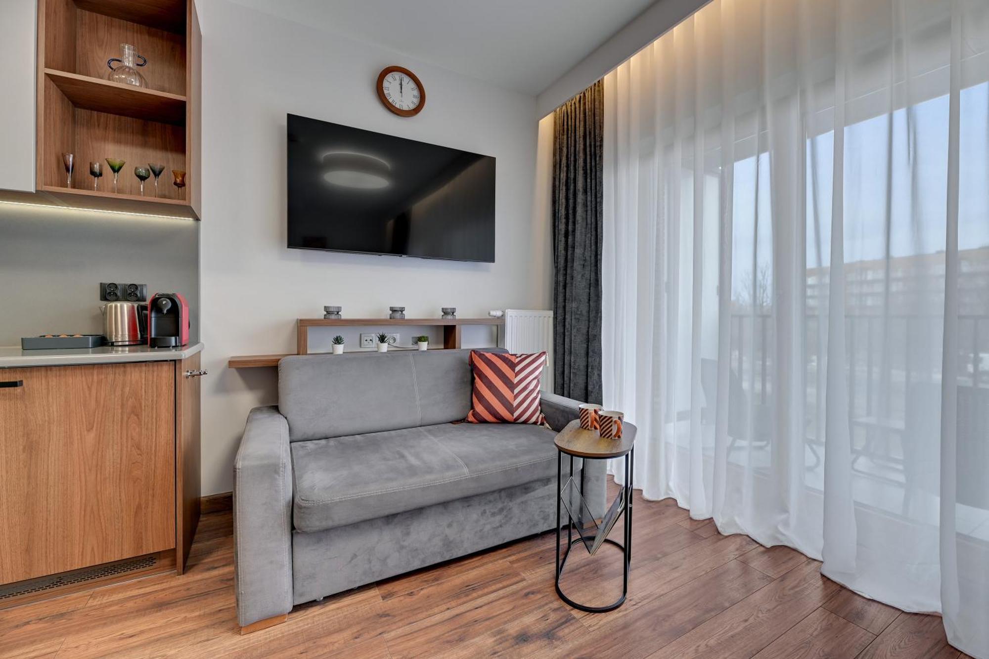 Nadmotlawie Riverside - Sauna, Gym & Parking By Downtown Apartments Гданськ Номер фото